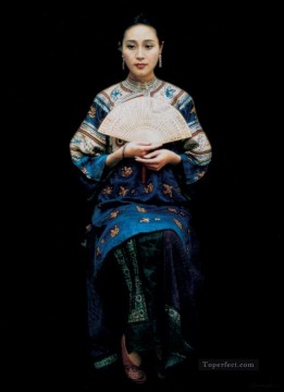 Memory of XunYang Chinese Chen Yifei Girl Oil Paintings